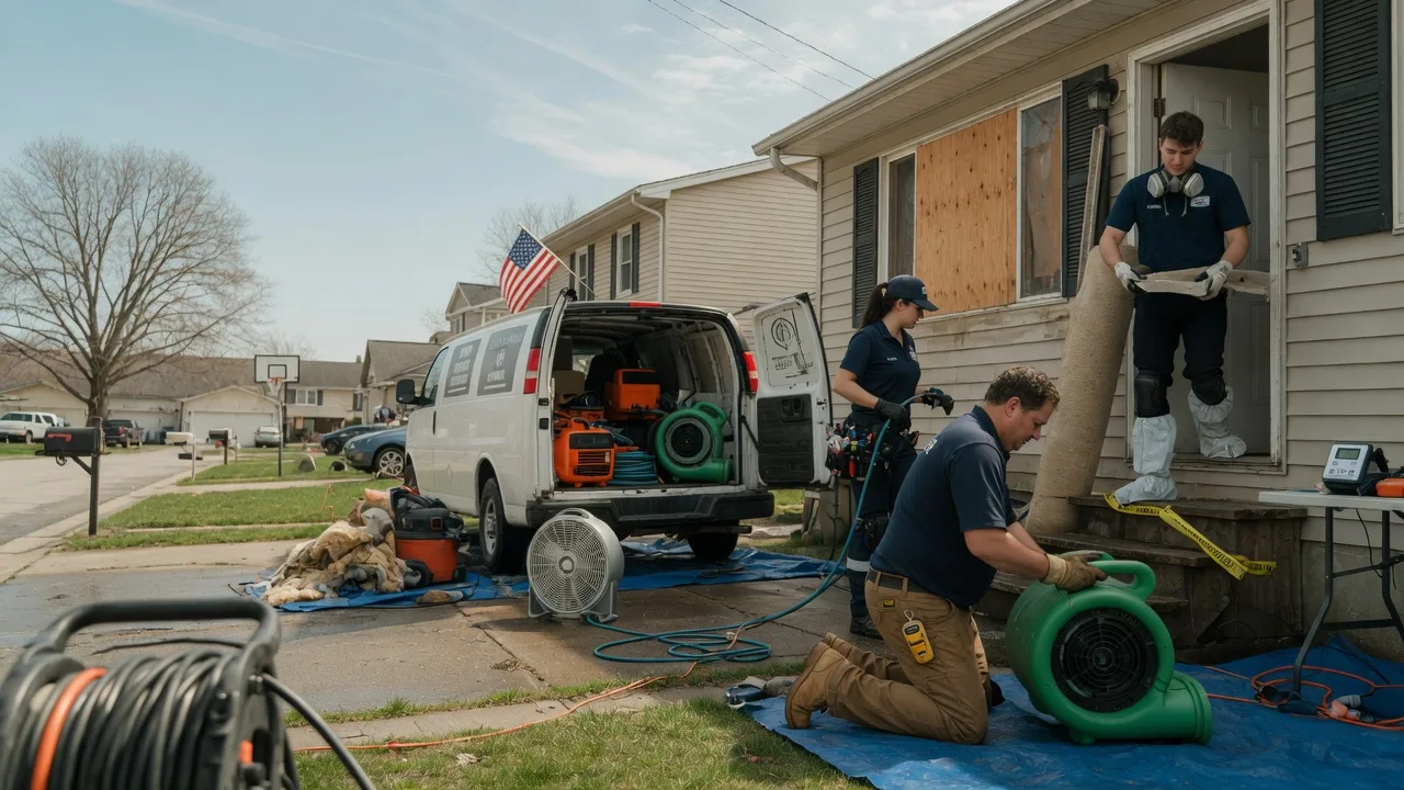 Water Damage Restoration in Dunfermline, IL near me